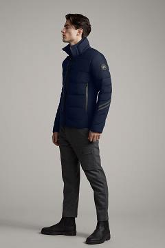 Chamarras Canada Goose Hombre México - HyBridge Chaqueta De Plumas Black Label Azul Oscuro Marino QZ8412605